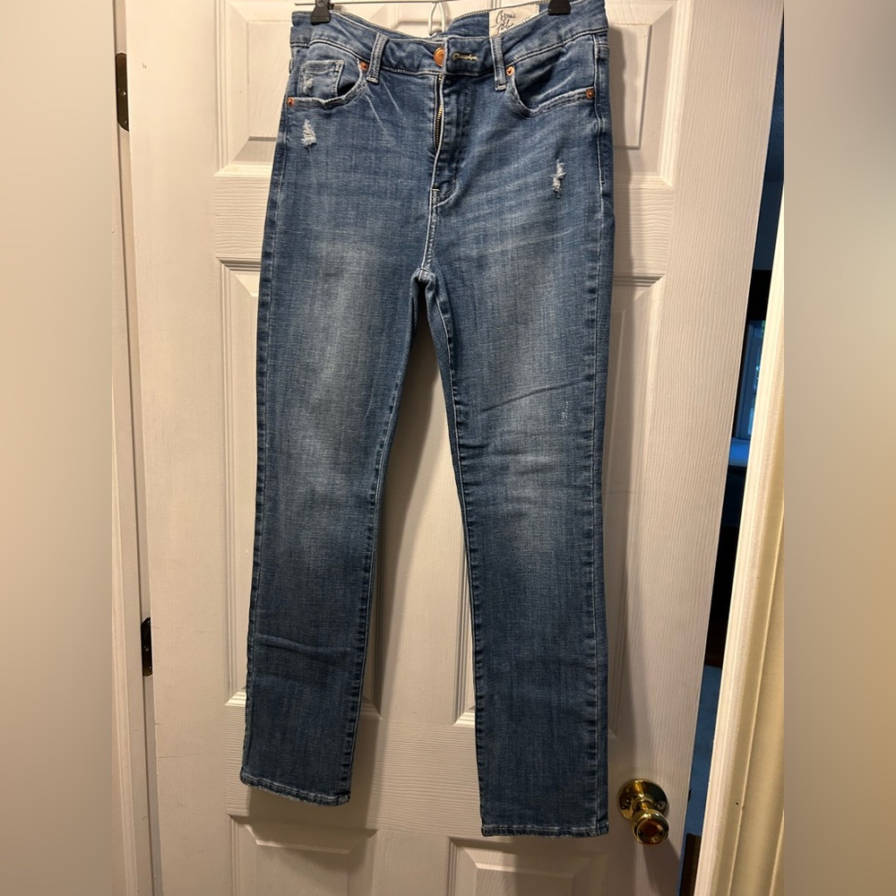 Cosmic Blue Love Straight Leg Women's Jeans